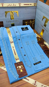 SKY BLUE COLOURS EMBROIDERED (AZIZI EMBROIDERED COLLECTION)