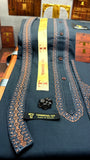 -72 OCEAN STEEL KURTA SALAWAR (PREMIUM SULEMANI EMBROIDERY PATHANI)