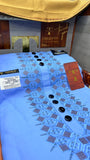 SKYLINE 106-06MULTI COLOUR KASHMIRI EMBROIDERY UNSTICHED FULL KURTA SALWAR PATHANI Tawakkal Tex”