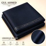 GUL AHMED Signature Collection Premium Kurta Salwar Fabric – 4.5 Mtr – Obsidian Night
