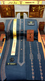 -41 OCEAN STEEL KURTA SALAWAR (PREMIUM OSMANI EMBROIDERY PATHANI)