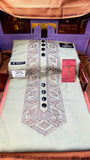 COLOUR KASHMIRI EMBROIDERY UNSTICHED FULL KURTA SALWAR PATHANI Tawakkal Tex”