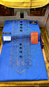 COLOUR KASHMIRI EMBROIDERY UNSTICHED FULL KURTA SALWAR PATHANI – Tawakkal Tex”