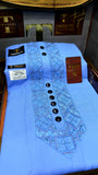 SKYLINE 110-06 MULTI COLOUR KASHMIRI EMBROIDERY UNSTICHED FULL KURTA SALWAR PATHANI Tawakkal Tex”