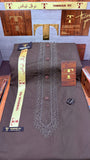 -92 OLIVE SULTAN KURTA SALAWAR (PREMIUM SULEMANI EMBROIDERY PATHANI)