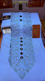 SKYLINE 107-06MULTI COLOUR KASHMIRI EMBROIDERY UNSTICHED FULL KURTA SALWAR PATHANI Tawakkal Tex”