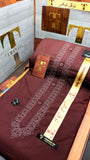 -47 DEEP MAHROON ROYALE KURTA SALAWAR (PREMIUM SULEMANI EMBROIDERY PATHANI)
