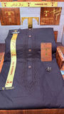 -92 MIDNIGHT BLACK KURTA SALAWAR (PREMIUM SULEMANI EMBROIDERY PATHANI)