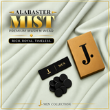 J. Men Premium Wash N Wear Fabric – ALBASTER MIST – | 4.5 Meter