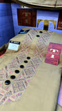 COLOUR KASHMIRI EMBROIDERY UNSTICHED FULL KURTA SALWAR PATHANI Tawakkal Tex”
