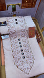 ROSE DUST 107-02MULTI COLOUR KASHMIRI EMBROIDERY UNSTICHED FULL KURTA SALWAR PATHANI Tawakkal Tex”