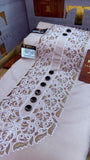 ROSE DUST 107-02MULTI COLOUR KASHMIRI EMBROIDERY UNSTICHED FULL KURTA SALWAR PATHANI Tawakkal Tex”
