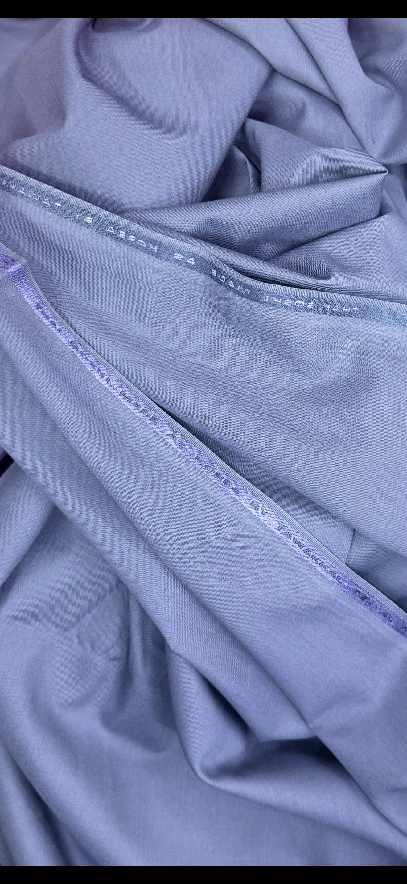 BOSKI KING BlueGrey Premium Boski Unstitched Kurta Salwar Fabric  (TAWAKKAL TEX)