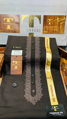 RASHID SULEMANI CHARCOAL BROWN D07C05 KURTA SALAWAR (SULEMANI AZIZI EMBROIDERED COLLECTION)