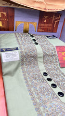 MURAADSHAH OLIVE GROVE 104-07MULTI COLOUR KASHMIRI EMBROIDERY UNSTICHED FULL KURTA SALWAR PATHANI (J. FABRIC IMPORTED) “Pics are clicked in HD cameras. Original color may vary from mobile to mobile depending on your handset. – Tawakkal Tex”