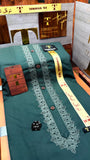 -47 EMERALD DUST GREEN KURTA SALAWAR (PREMIUM SULEMANI EMBROIDERY PATHANI)