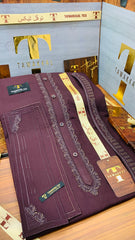 DARK JAMBLI COLOURS EMBROIDERED.          (AZIZI EMBROIDERED COLLECTION)
