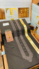 JAHANGIR CHARCOAL COFFEE D03D05 KURTA SALAWAR (SULEMANI AZIZI EMBROIDERED COLLECTION)