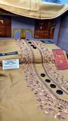 ZARWAAL AMBERWOOD 101-04MULTI COLOUR KASHMIRI EMBROIDERY UNSTICHED FULL KURTA SALWAR PATHANI (J. FABRIC IMPORTED) “Pics are clicked in HD cameras. Original color may vary from mobile to mobile depending on your handset. – Tawakkal Tex”