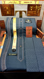 -25 OCEAN STEEL KURTA SALAWAR (PREMIUM LAZIO OSMANI EMBROIDERY PATHANI)
