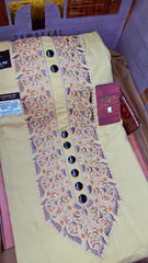 SUNEHRI CHINAR GOLDEN DUNE 107-04MULTI COLOUR KASHMIRI EMBROIDERY UNSTICHED FULL KURTA SALWAR PATHANI (J. FABRIC IMPORTED) “Pics are clicked in HD cameras. Original color may vary from mobile to mobile depending on your handset. – Tawakkal Tex”
