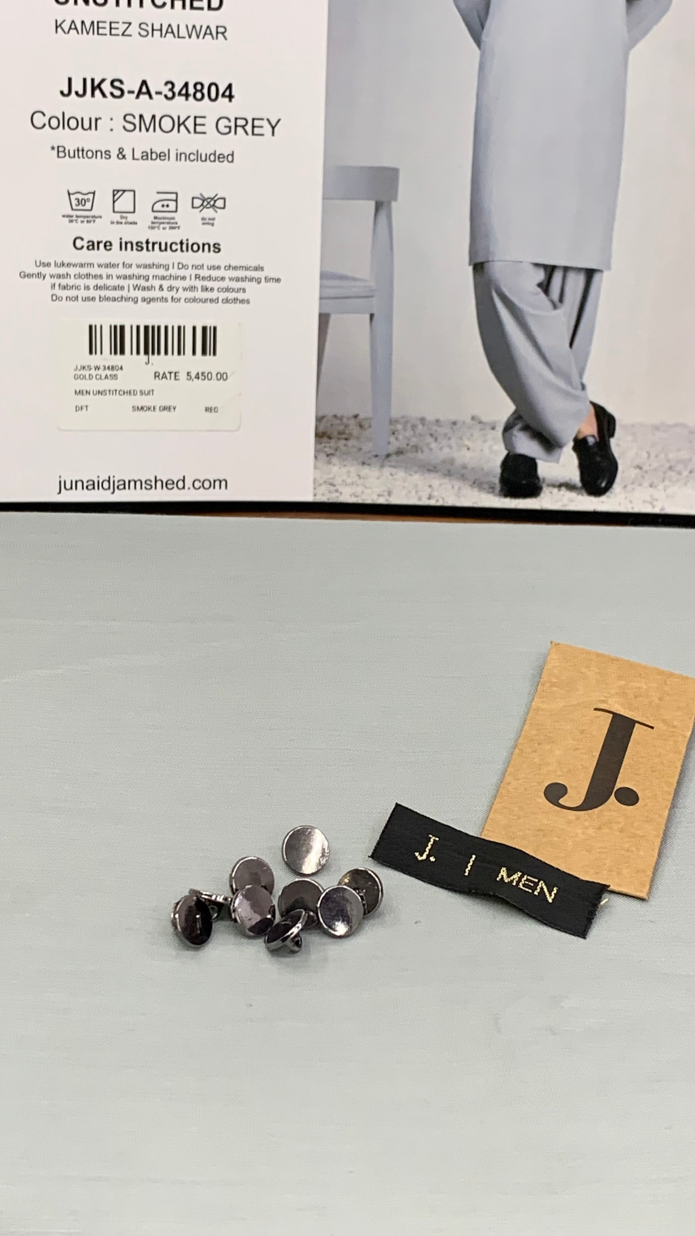 J.  JJKS-A-34804 SMOKE GREY (JUNAID JAMSHED)