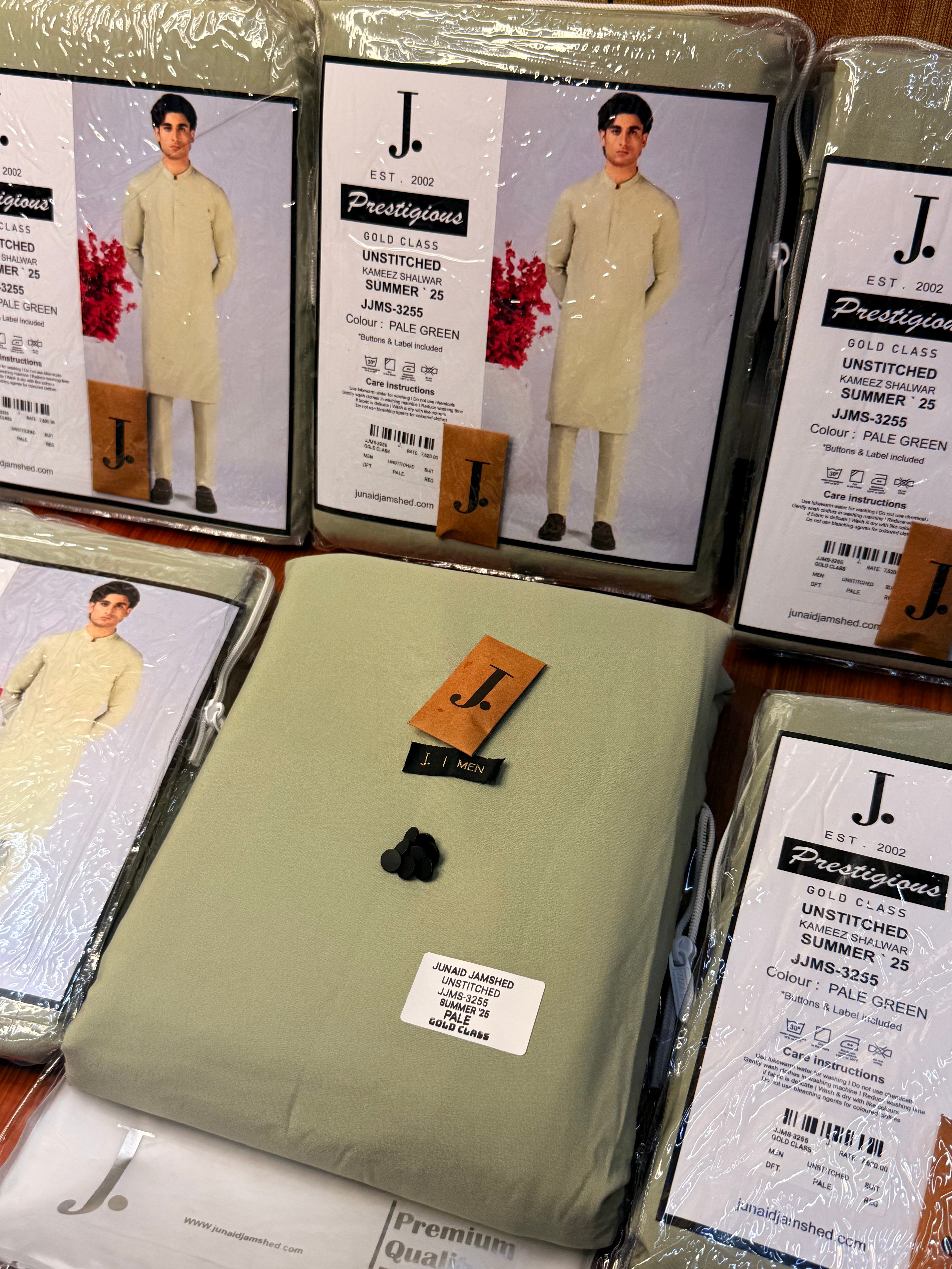 J.   JJMS-3255 - PALE GREEN (JUNAID JAMSHED) SUMMER • 25