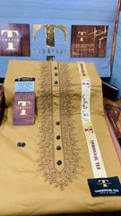 SULAIMAN SULAIMANI MUSTARD D06C01 KURTA SALAWAR (SULEMANI AZIZI EMBROIDERED COLLECTION)