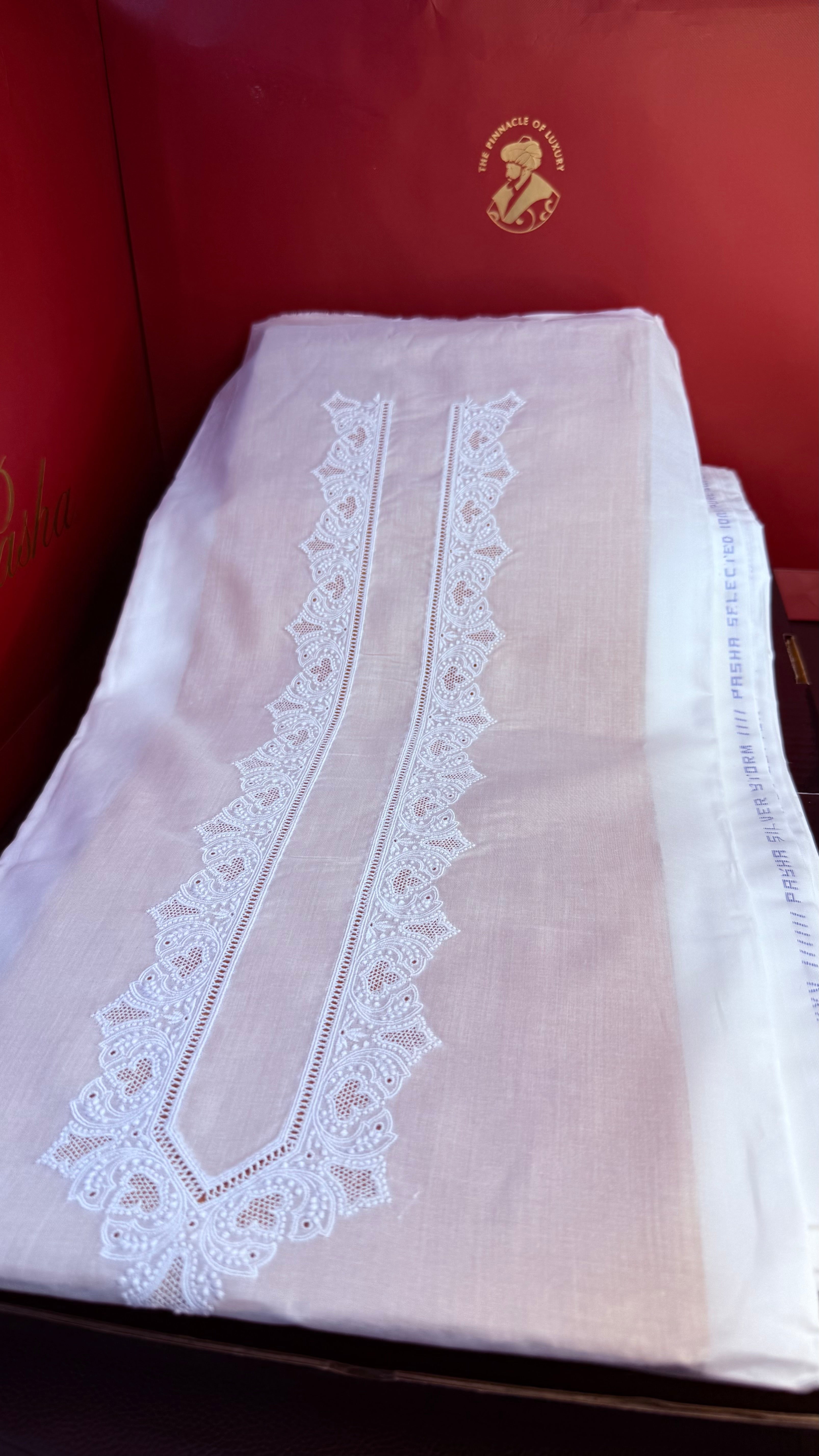 -PASHA SUMMER EMBROIDERED DREAM- PASHA SUMMER DREAM PASHA SILVER STORM (Egg White) PURE PASHA (2.25 MTR MULMUL LAWN 2.25 MTR BRIGHTEST LATHA) -EMBROIDERED 6/