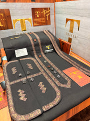 OSM-9515 BLACK SHAHENSHAH  KURTA SALAWAR (PREMIUM OSMANI EMBROIDERY PATHANI)