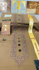 JAHANGIR CAMEL BROWN D03C03 KURTA SALAWAR (SULEMANI AZIZI EMBROIDERED COLLECTION)