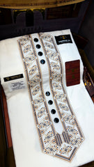 ZARGHAM IVORY NOIR 109-10 MULTI COLOUR KASHMIRI EMBROIDERY UNSTICHED FULL KURTA SALWAR PATHANI (J. FABRIC IMPORTED) “Pics are clicked in HD cameras. Original color may vary from mobile to mobile depending on your handset. – Tawakkal Tex”
