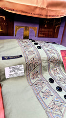 ZARGHAM OLIVE GROVE 109-07 MULTI COLOUR KASHMIRI EMBROIDERY UNSTICHED FULL KURTA SALWAR PATHANI (J. FABRIC IMPORTED) “Pics are clicked in HD cameras. Original color may vary from mobile to mobile depending on your handset. – Tawakkal Tex”