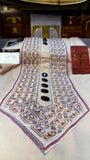 ROSE DUST 102-01MULTI COLOUR KASHMIRI EMBROIDERY UNSTICHED FULL KURTA SALWAR PATHANI Tawakkal Tex”