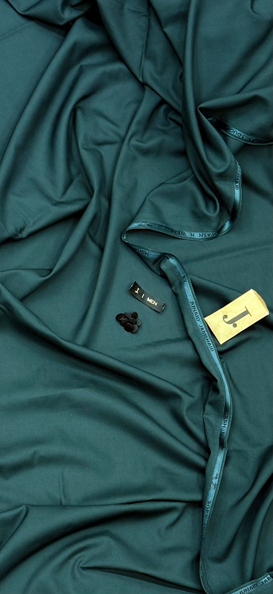 -BOSKI Green (Dark) Premium Boski Unstitched Kurta Salwar Fabric