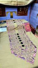 SUNEHRI CHINAR MAUVE STONE 107-02 MULTI COLOUR KASHMIRI EMBROIDERY UNSTICHED FULL KURTA SALWAR PATHANI (J. FABRIC IMPORTED) “Pics are clicked in HD cameras. Original color may vary from mobile to mobile depending on your handset. – Tawakkal Tex”