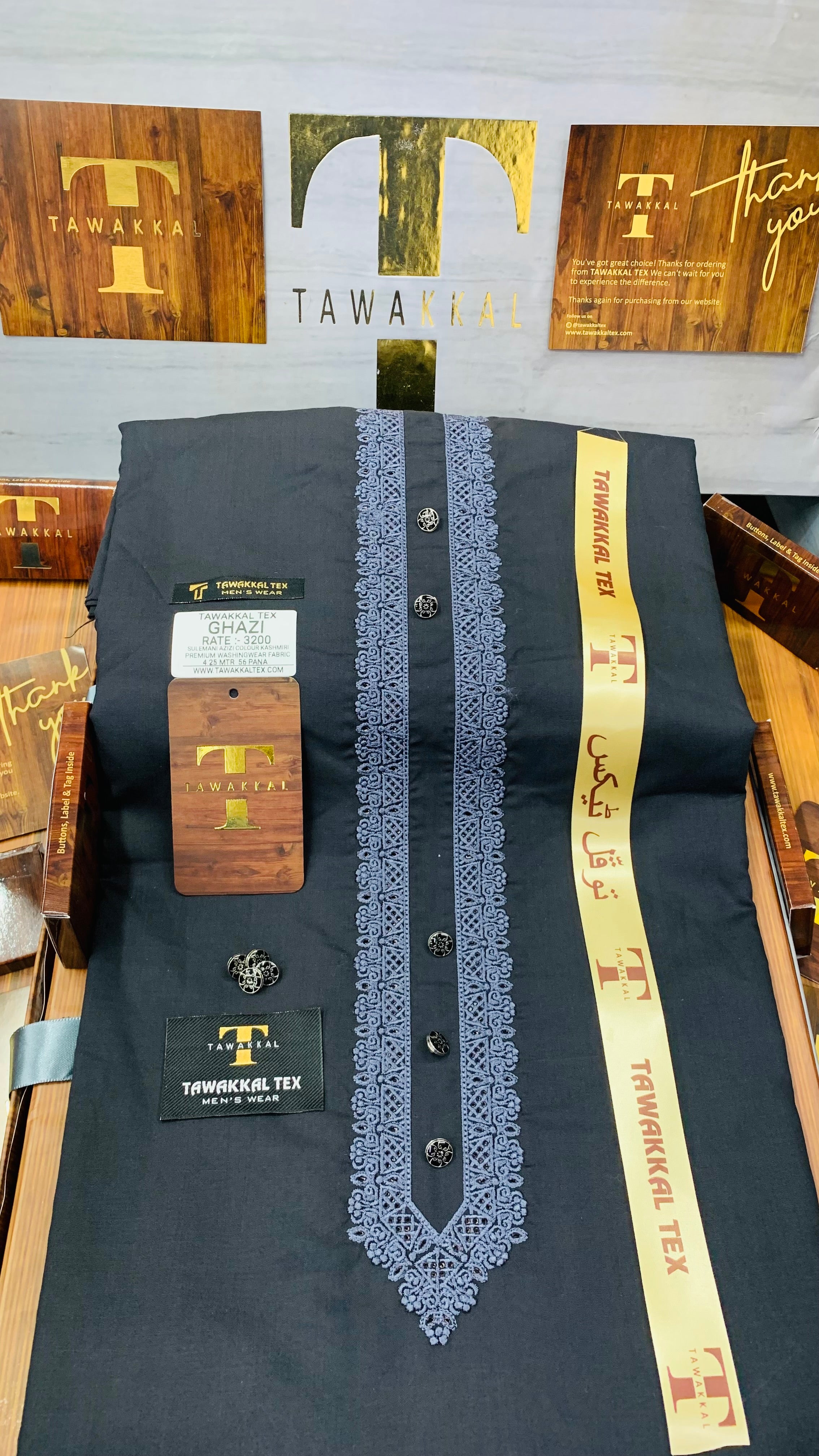 GHAZI SULEMANI TEAL BLUE D08C06 KURTA SALAWAR (SULEMANI AZIZI EMBROIDERED COLLECTION)