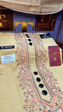 101-05 GOLDEN DUNE MULTI COLOUR KASHMIRI EMBROIDERY UNSTICHED FULL KURTA SALWAR PATHANI – Tawakkal Tex”