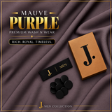 J. Men Premium Wash N Wear Fabric    – MAUVE PURPLE –  | 4.5 Meter