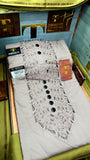 COLOUR KASHMIRI EMBROIDERY UNSTICHED FULL KURTA SALWAR PATHANI “Tawakkal Tex”