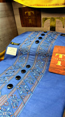 ZARGHAM TEAL MIDNIGHT 109-09 MULTI COLOUR KASHMIRI EMBROIDERY UNSTICHED FULL KURTA SALWAR PATHANI (J. FABRIC IMPORTED) “Pics are clicked in HD cameras. Original color may vary from mobile to mobile depending on your handset. – Tawakkal Tex”