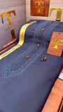 -92 ROYAL AZURE BLUE KURTA SALAWAR (PREMIUM SULEMANI EMBROIDERY PATHANI)