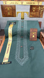 -92 EMERALD DUST GREEN KURTA SALAWAR (PREMIUM SULEMANI EMBROIDERY PATHANI)