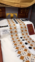 RAVZAAN IVORY NIOR 106-10 MULTI COLOUR KASHMIRI EMBROIDERY UNSTICHED FULL KURTA SALWAR PATHANI (J. FABRIC IMPORTED) “Pics are clicked in HD cameras. Original color may vary from mobile to mobile depending on your handset. – Tawakkal Tex”