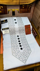 NAZROOH GREY FROST 102-08 MULTI COLOUR KASHMIRI EMBROIDERY UNSTICHED FULL KURTA SALWAR PATHANI (J. FABRIC IMPORTED) “Pics are clicked in HD cameras. Original color may vary from mobile to mobile depending on your handset. – Tawakkal Tex”