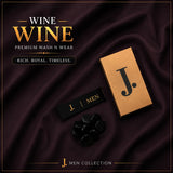 J. Men Premium Wash N Wear Fabric – Wine | 4.5 Meter