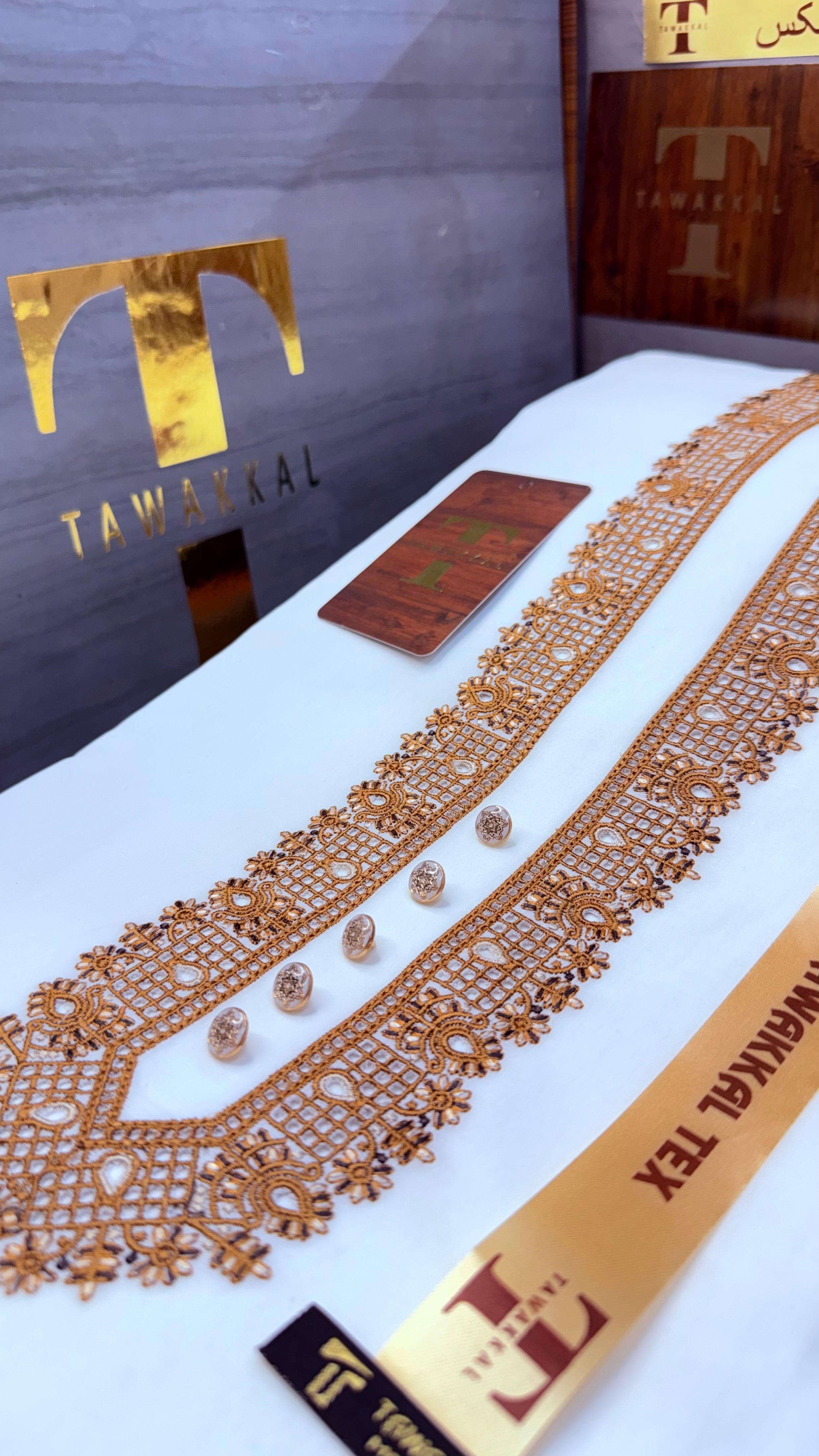 -ABEER GOLD KASHMIRI EMBROIDERY IMPORTED KURTA SALWAR PATHANI.(EID SPECIAL IMPORTED KASHMIRI COLLECTION)