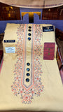 101-05 GOLDEN DUNE MULTI COLOUR KASHMIRI EMBROIDERY UNSTICHED FULL KURTA SALWAR PATHANI – Tawakkal Tex”