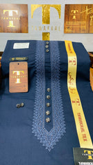 SIKANDAR SULEMMANI NAVY BLUE D04C04 KURTA SALAWAR (SULEMANI AZIZI EMBROIDERED COLLECTION)