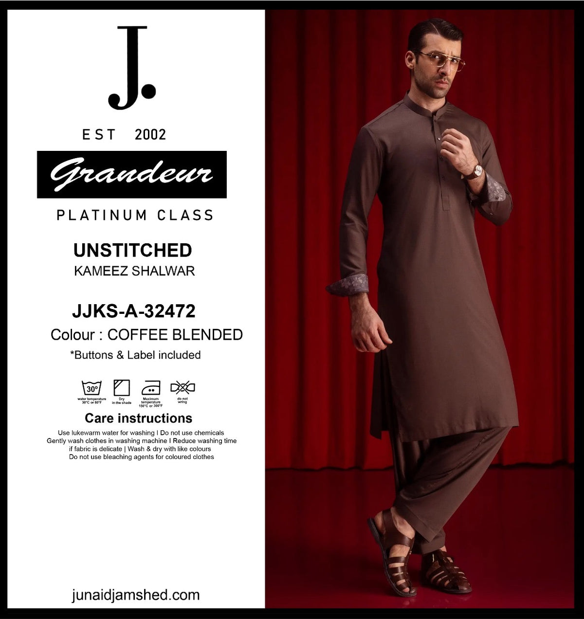 J. JJKS-W-33033 KHAKI BLENDED (JUNAID JAMSHED)